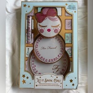 Too Faced Snowman Makeup Set with Pink and Gold